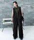 Contrast Collar Jumpsuit